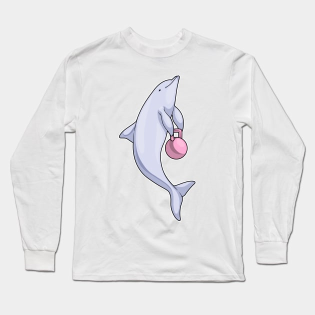 Dolphin Fitness Sports Long Sleeve T-Shirt by Markus Schnabel